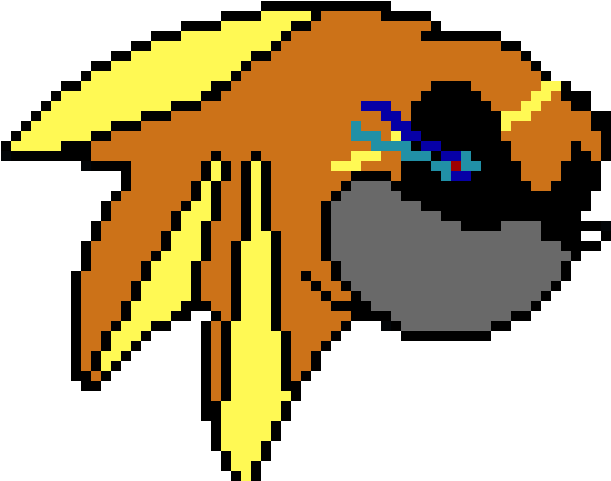 Nitro Metal Sonic V3 Mad/super - 8 Bit Fish Png (690x510), Png Download