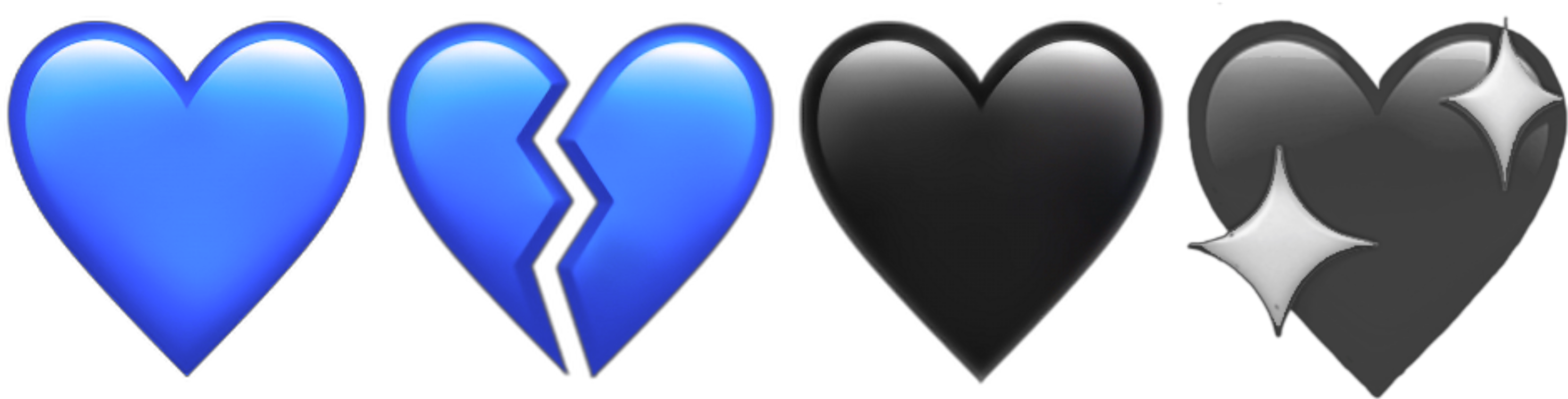 Emoji Emojis Blue Aesthetic Aesthetics Tumblr Trend Heart (3464x3464