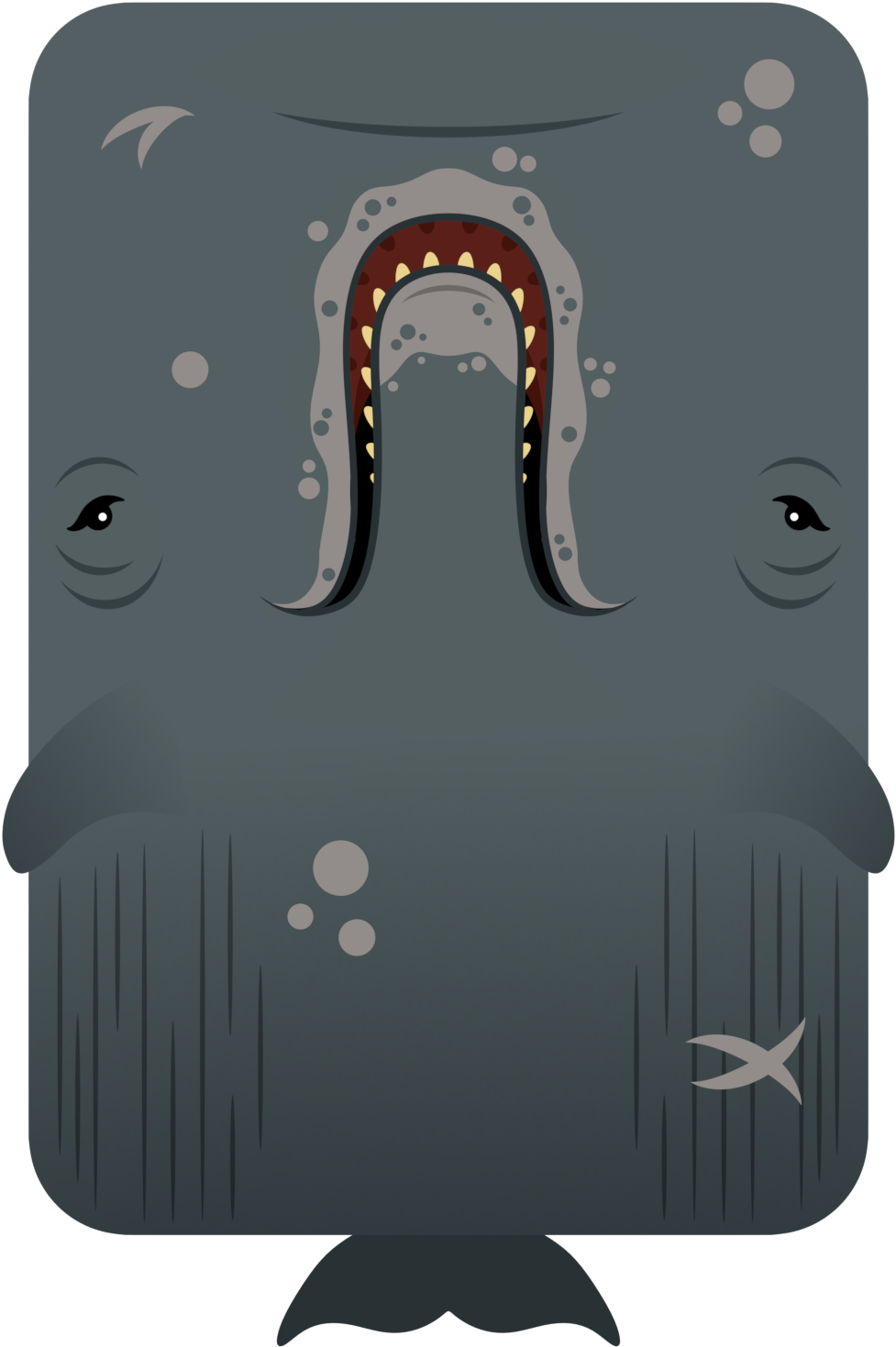 Animal[animal] Cachalot/sperm Whale - Illustration (1000x1469), Png Download