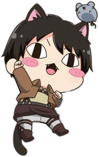 #aot #attackontitan #erenjaeger #eren #ereri #nekoeren - Cartoon (332x526), Png Download