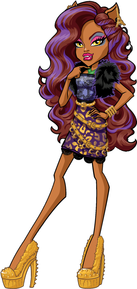 Monster High Clawdeen Scaris (601x1330), Png Download