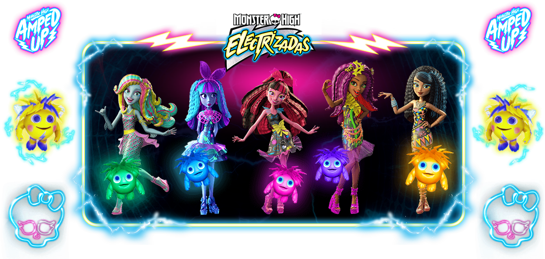 Monster High Images Monster High - Monster High Electrizadas Muñecas (1075x529), Png Download