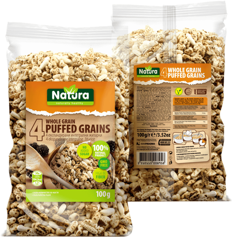 Mk/wp Puffed Grains 1 - Muesli (960x933), Png Download