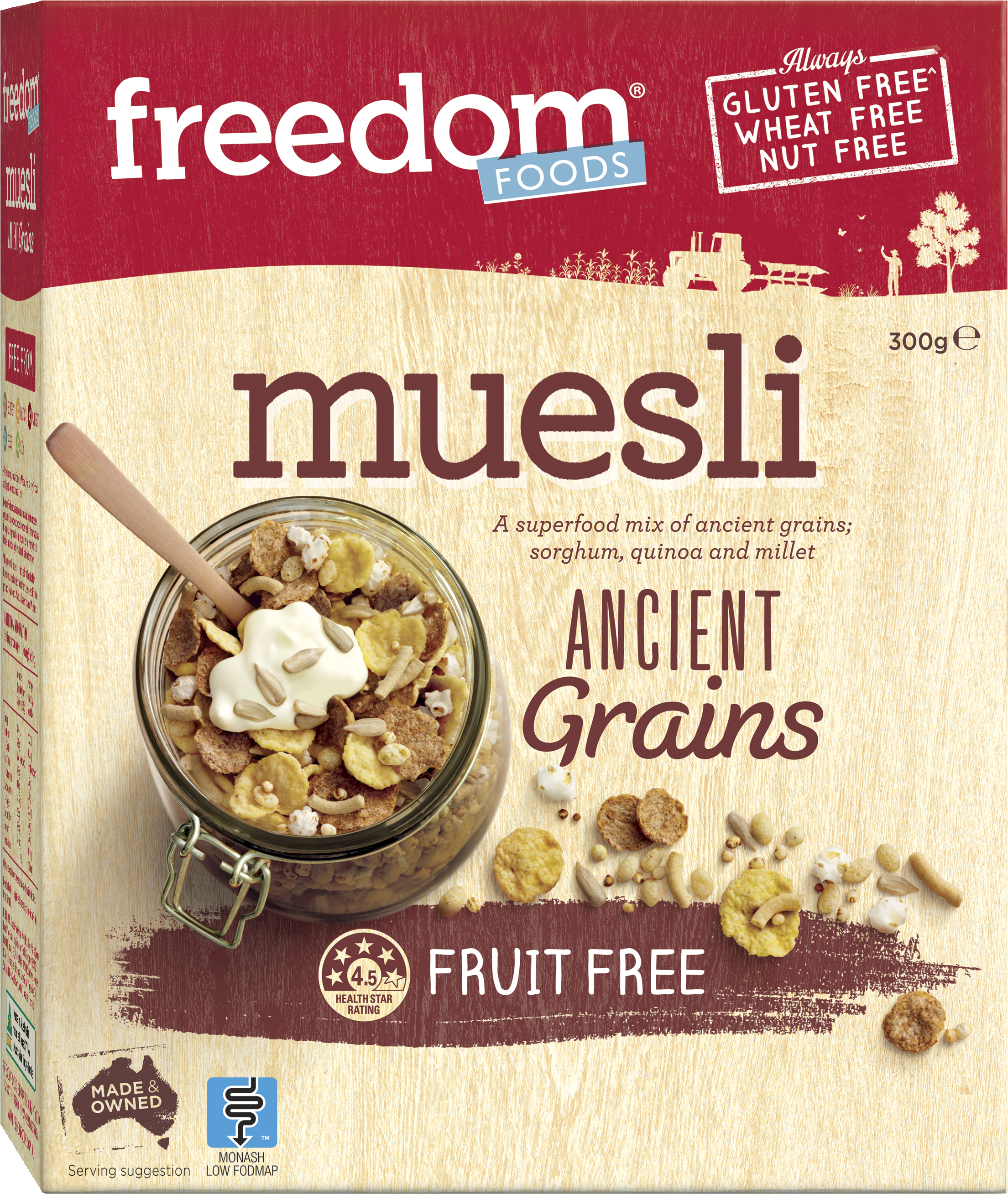 Ancient Grains Muesli (3415x3780), Png Download