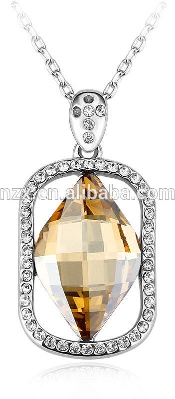 Ouxi Jóia Do Dia Dos Namorados Losango De Cristal Em - Locket (800x800), Png Download