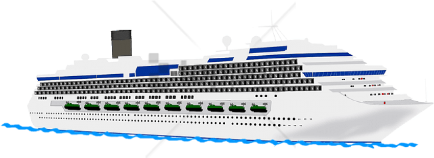 Free Png Carnival Cruise Png Png Image With Transparent - Transparent Background Cruise Ship Clipart (850x425), Png Download