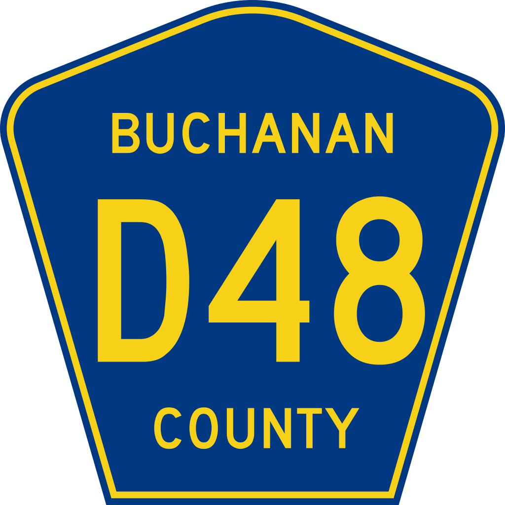 Buchanan County Route D48 Ia - Suffolk County Route 26 (1024x1024), Png Download
