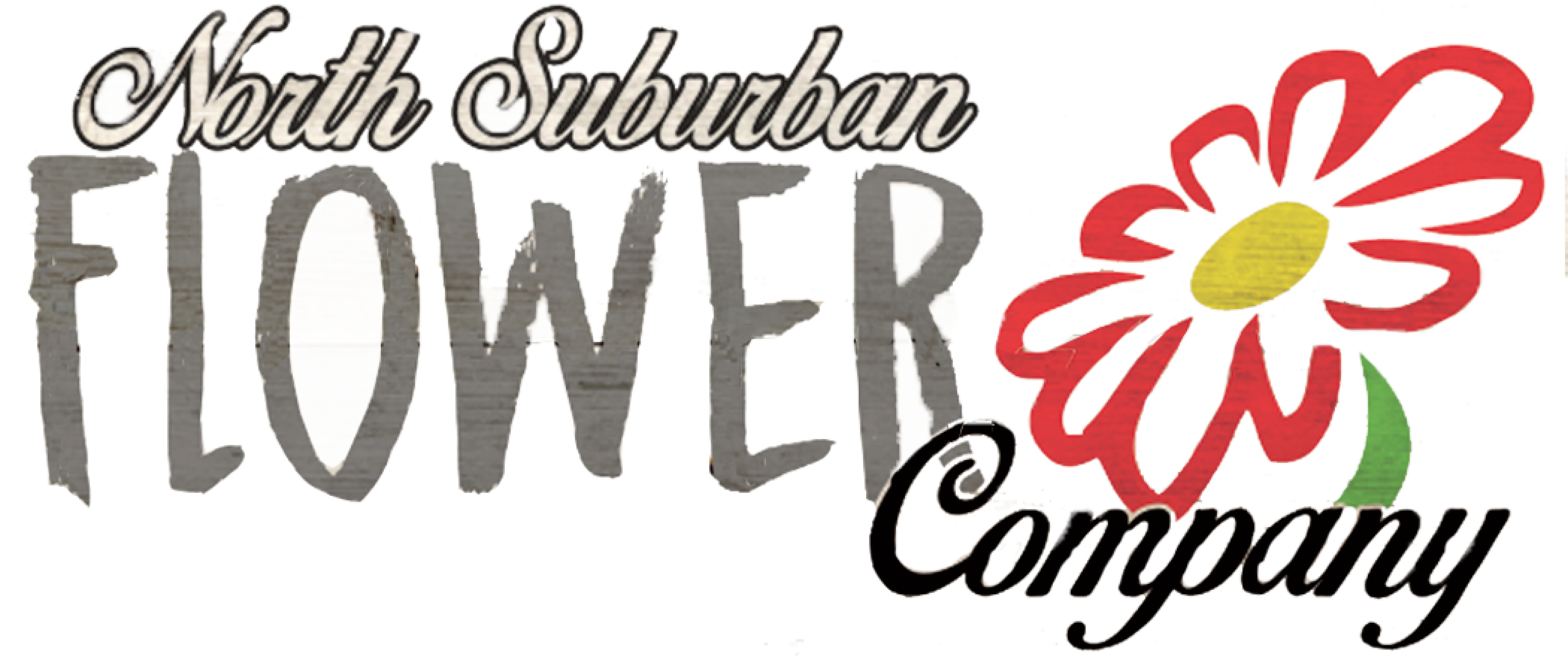 North Suburban Floral Services Company - Sunflower (4167x1778), Png Download