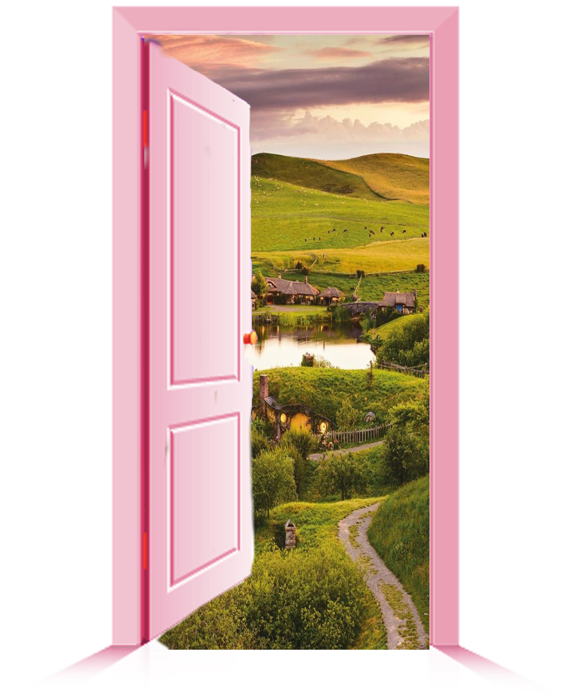 #door #theshire #hobbiton #lotr #thehobbit - Open Door (822x1049), Png Download