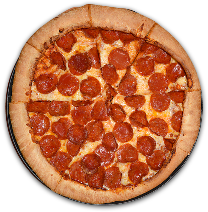 Woodstock's Legendary Pepperoni Pizza - California-style Pizza (697x711), Png Download