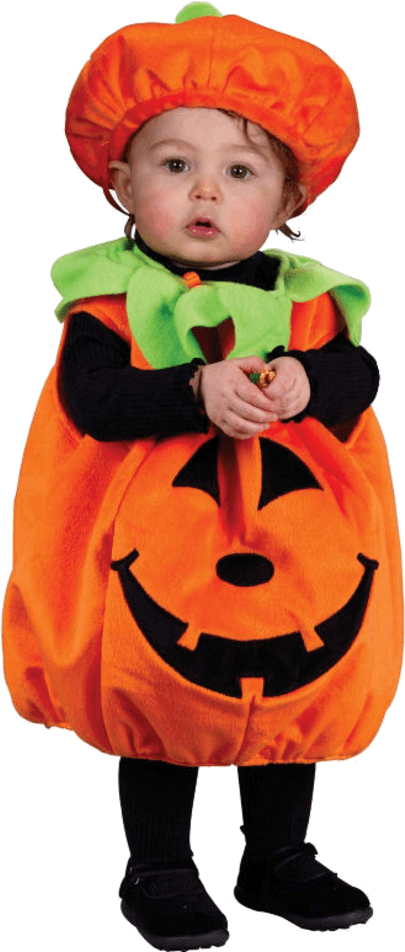 Pumpkin Costume Baby (600x951), Png Download