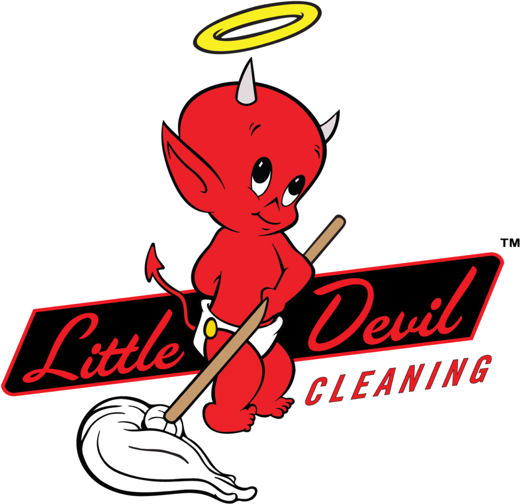 Little Devil Png - Devil Cleaning (1185x1073), Png Download