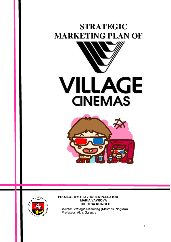 Pdf - Village Cinemas (595x842), Png Download