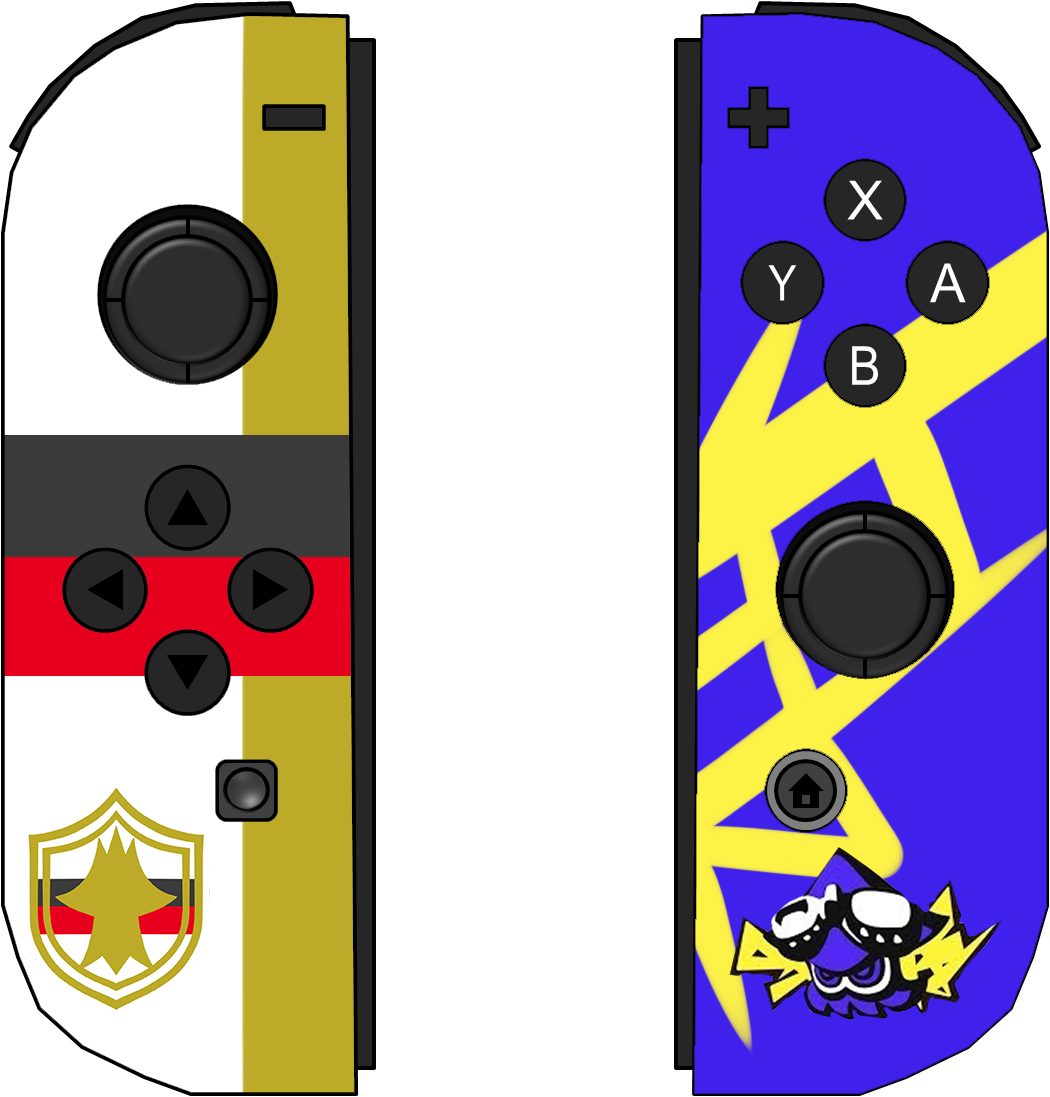 Made This Cause I Was Talking Bout Emperor Joycons - Graphic Design (1050x1097), Png Download