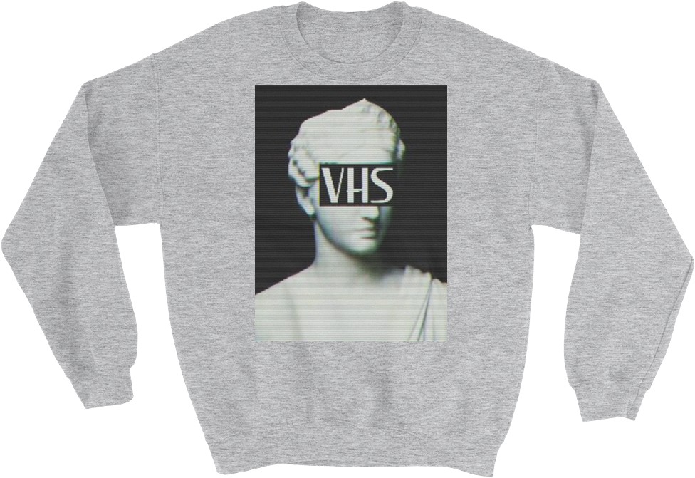 Vhs Dreams - Sweatshirt - Crew Neck (1000x1000), Png Download