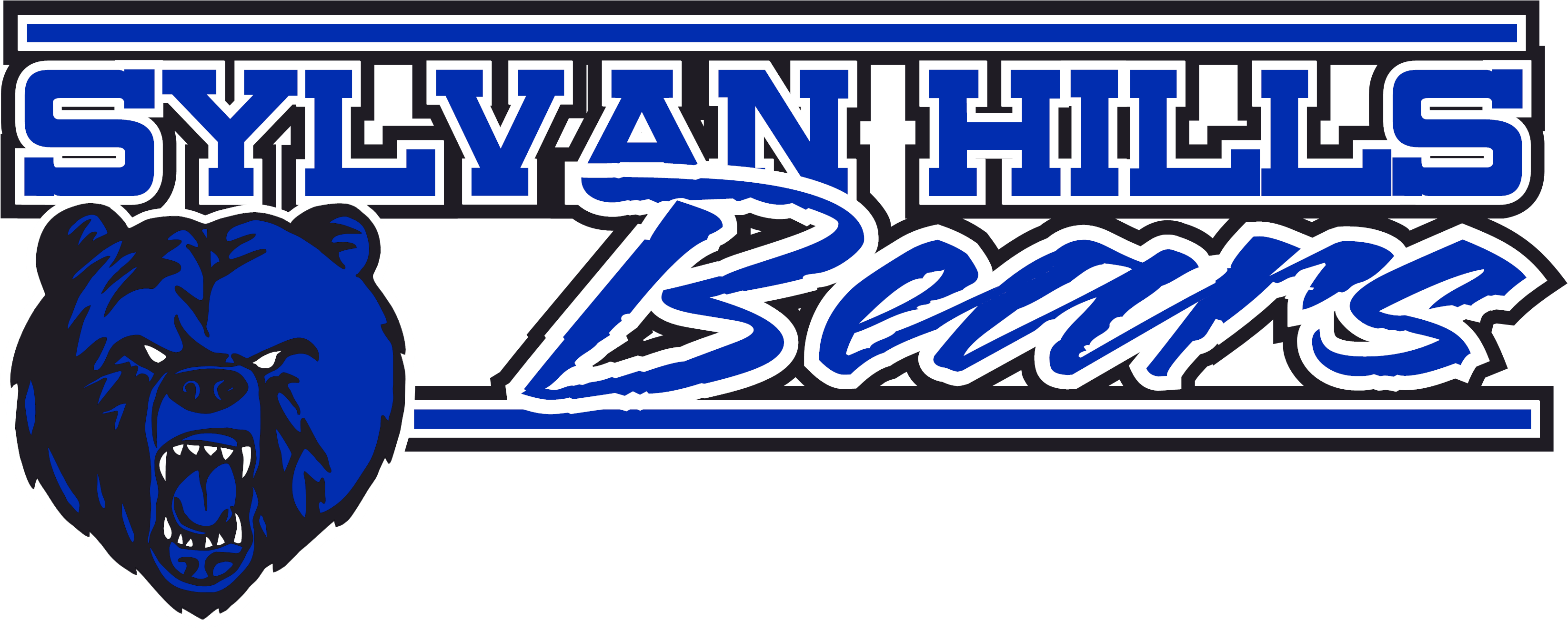 Sylvan Hills Bears (3292x1324), Png Download