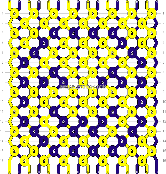 Normal Pattern - Friendship Bracelet Patterns (658x680), Png Download