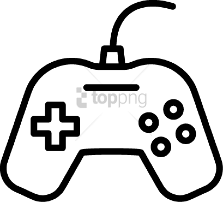 Free Png Video Game Icon - Sega Mega Drive Controller Outline (850x769), Png Download