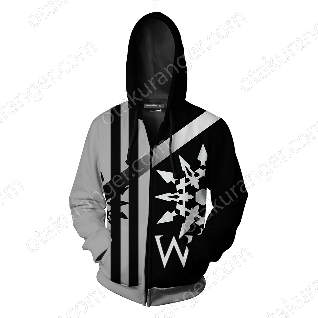 Rwby Weiss Schnee Zip Up Hoodie Fullprinted Zip Up - Hoodie (1024x1024), Png Download