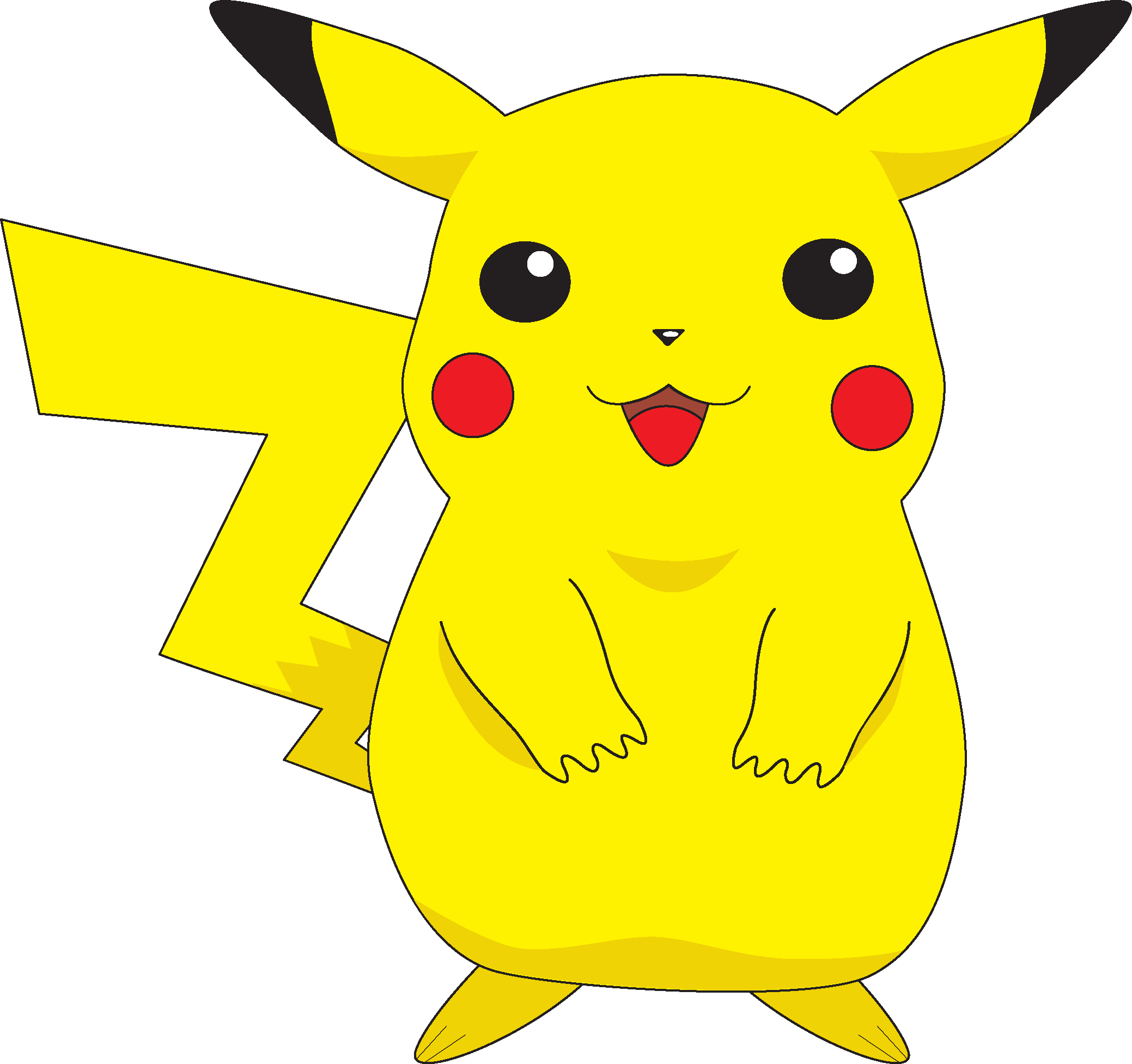 Pikachu Hd (2078x1953), Png Download