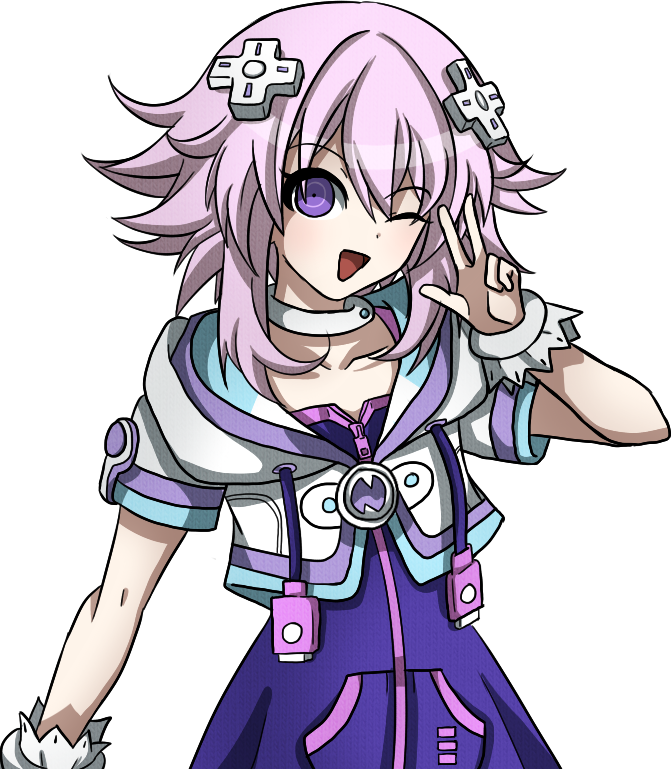 Dr Sprite Commission Of Neptune From Hyperdimension - Cartoon (672x769), Png Download