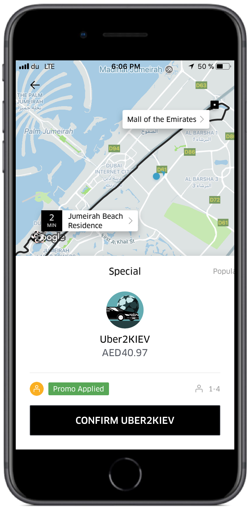How It Works - Uber App Dubai (1128x1746), Png Download