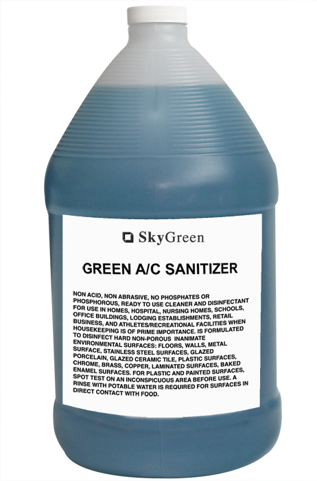 Sky Green A/c Sanitizer - Plastic Bottle (462x700), Png Download