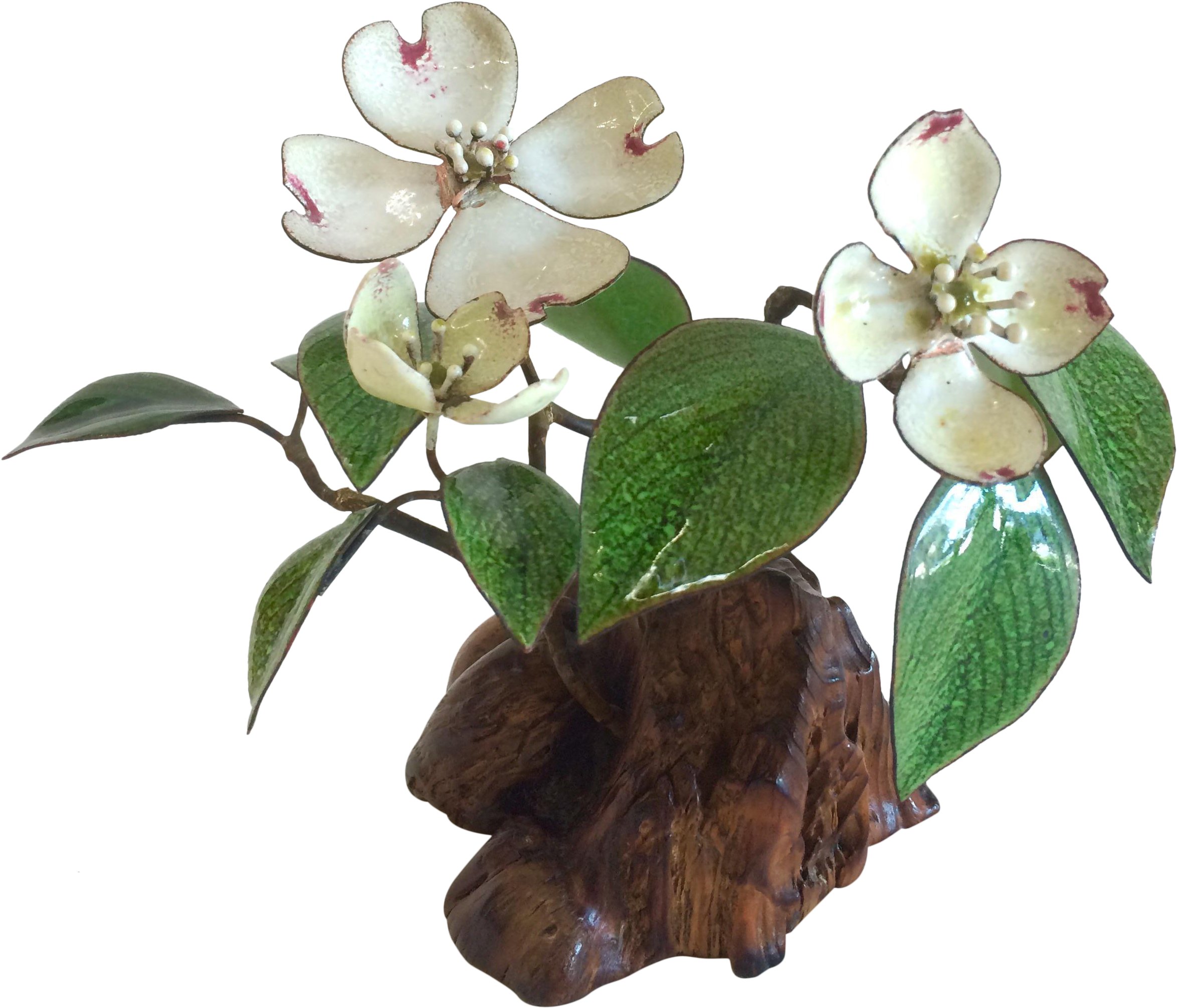 Brumm Enamel Sculpture - Artificial Flower (2608x2233), Png Download