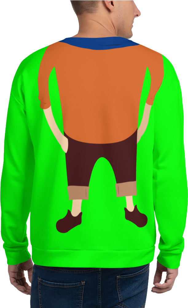 Hipster Scarf Green Screen Top - Sweatshirt (1000x1000), Png Download