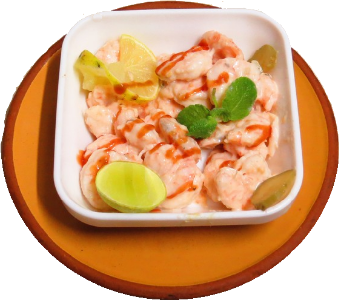 Coctel De Camarones - Deviled Egg (1024x768), Png Download