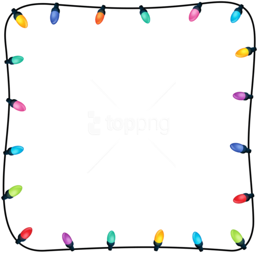 Download Christmas Lights Frame Png Christmas Lights Border Png