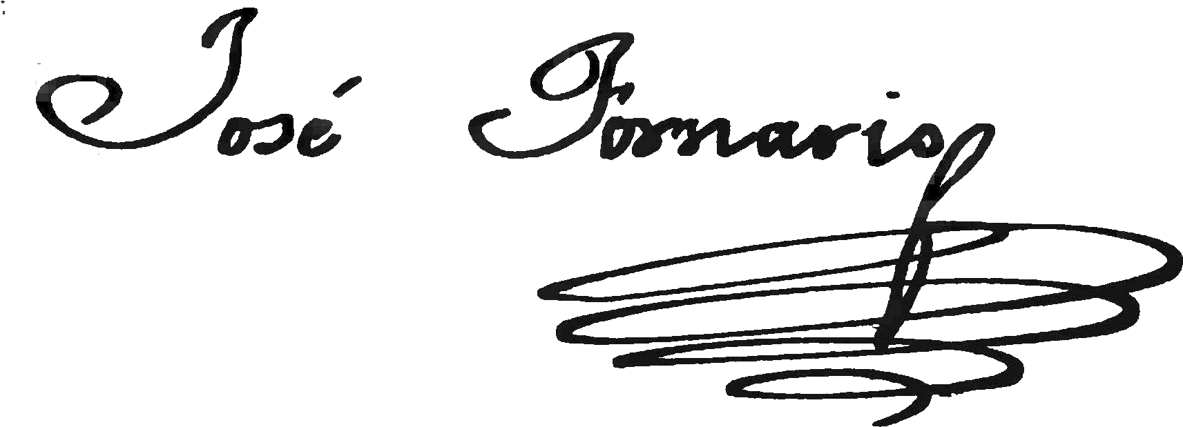 Firma De José Fornaris - Calligraphy (1754x705), Png Download