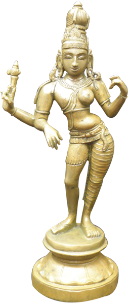 Arthanareeswarar - Statue (600x597), Png Download