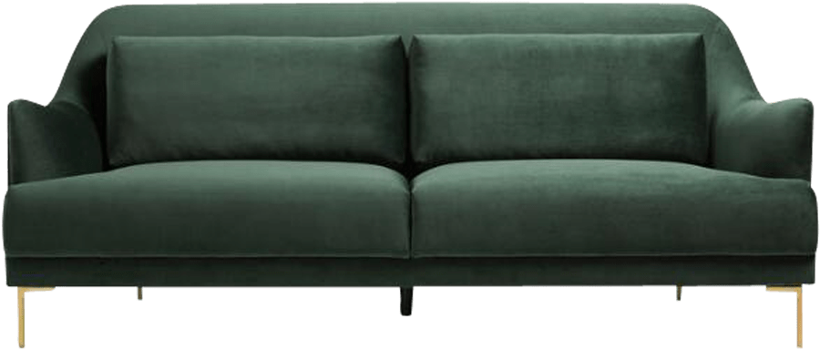 Hunter Sofa - Forest Green Samara Sofa World Market (1000x1000), Png Download