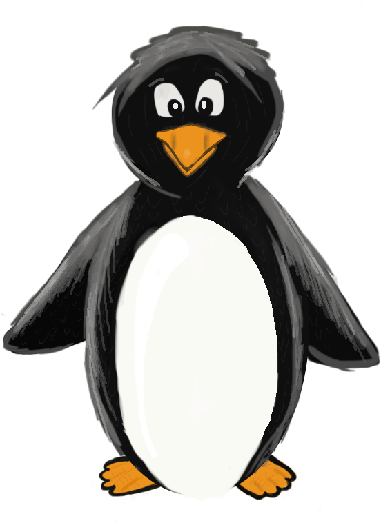 For My Shiny Penguin Revision I Decided To Change Primarily - Penguin (576x828), Png Download