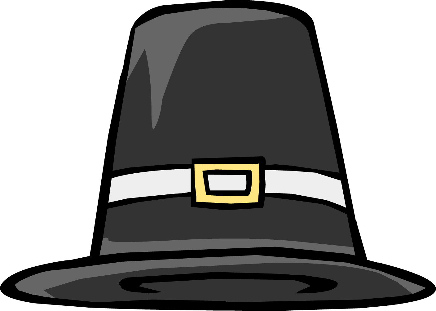 Pilgrim Hat - Transparent Background Pilgrim Hat Png (1407x1003), Png Download