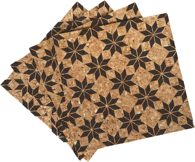 Eight Pointed Star Quilt Pattern Cork Coasters Drink Coaster Full Size Png Download Seekpng