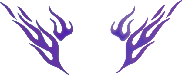 Purple Flames Png - Green And Purple Flame (600x248), Png Download