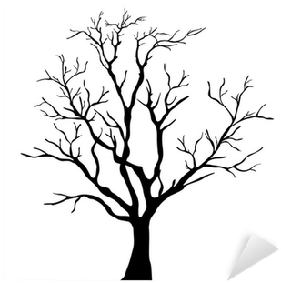 Vector Illustration - Bare Tree Silhouette (400x400), Png Download