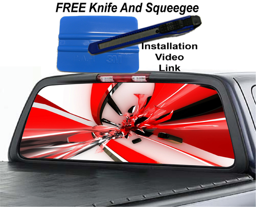 Chevy Silverado Back Glass Decal (498x404), Png Download