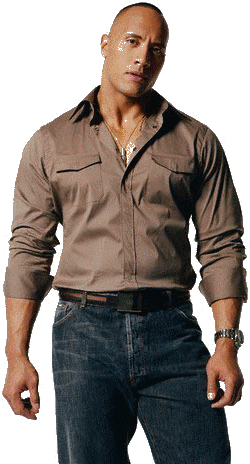 Dwayne Johnson White Background (301x471), Png Download