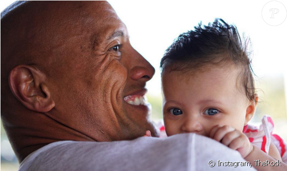 Dwayne Johnson Et Sa Fille Jasmine - Jasmine Johnson (950x346), Png Download