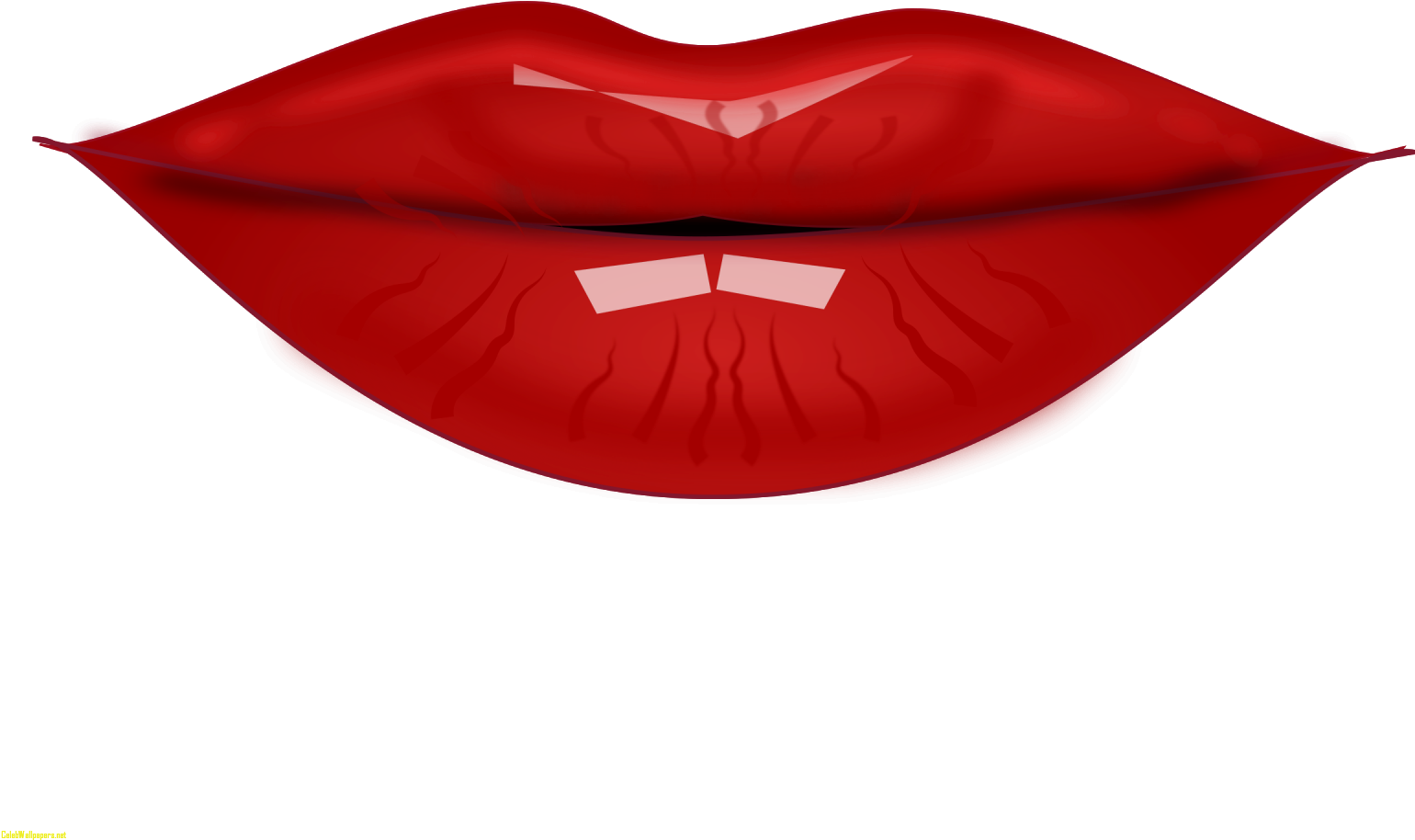 Print Lips Kiss Vector Background Stock Vector Awesome - Clipart Picture Of Lip (1600x1200), Png Download