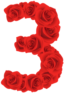 Rosas Rojas Número Tres - Rosas Rojas Png (400x400), Png Download