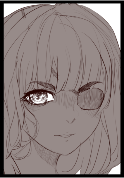 Stare, 2016 By Nero Silva - Anime (424x609), Png Download