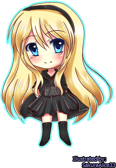 Tumblr Static Chibi Sakurahime Suzuki Transparent Bg - Chibi Winry Rockbell (500x600), Png Download