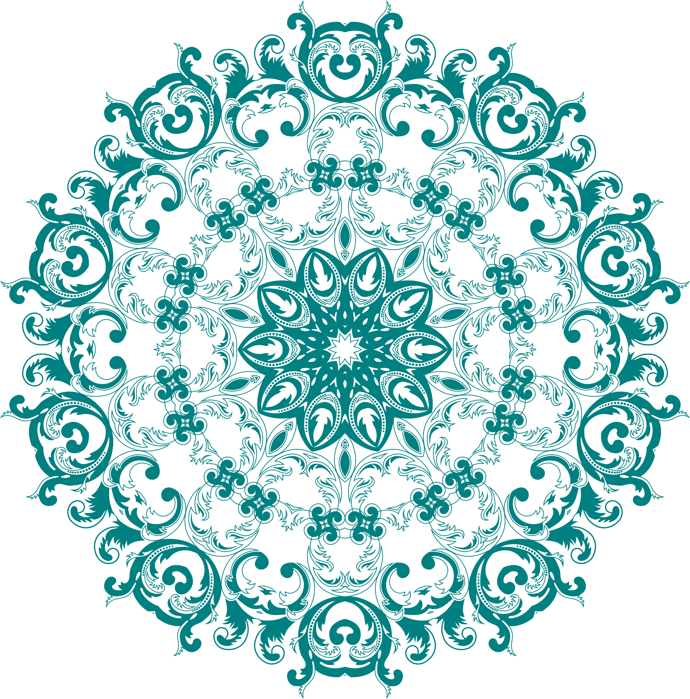 Big Image - Vintage Pattern Design Png (2290x2320), Png Download