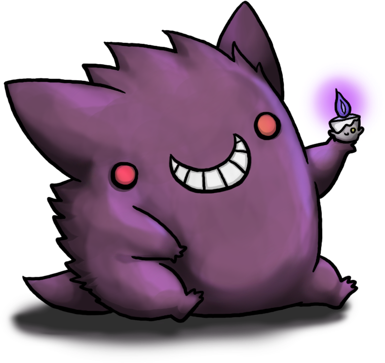 48 Images About <3gastly Haunter Gengar On We Heart - Gengar Cute (821x796), Png Download