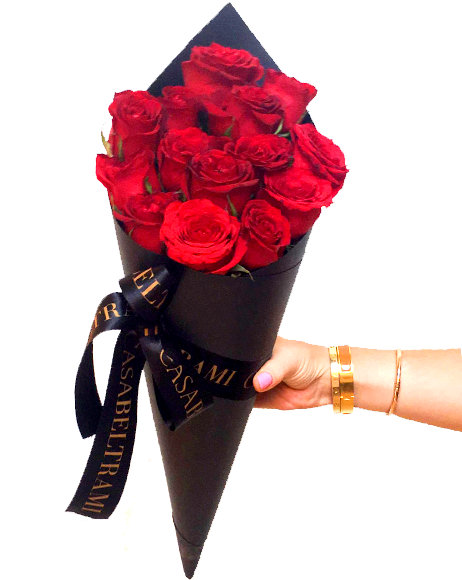 Cono De Rosas Rojas - Garden Roses (600x600), Png Download