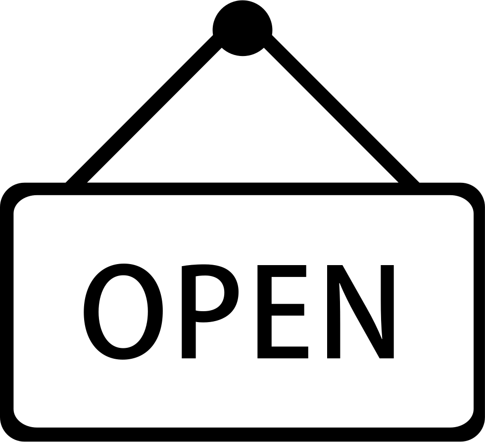 Open Dashed Line - Open Close Hair Salon (980x892), Png Download